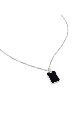 Monica Vinader Black Onyx Pendant Necklace in Sterling Silver at Nordstrom