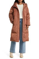 UGG(r) Keeley Faux Shearling Trim Longline Puffer Coat at Nordstrom, Regular