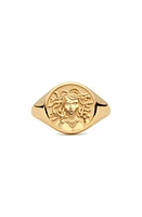 Awe Inspired Medusa Signet Ring in Gold Vermeil at Nordstrom