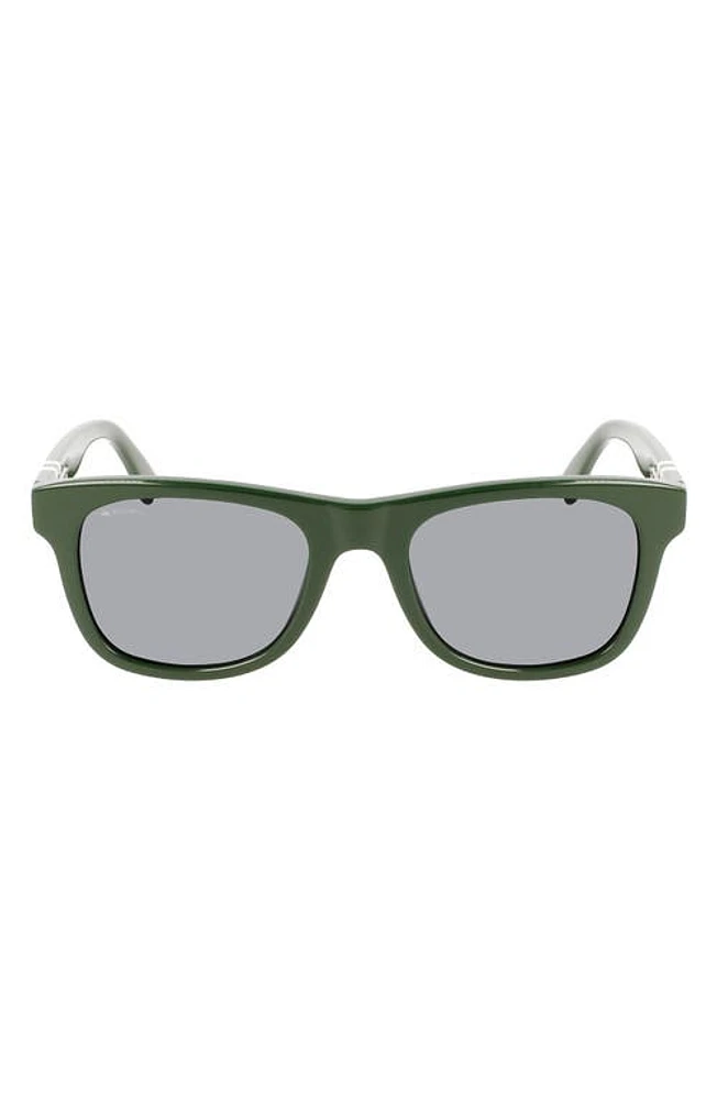 Lacoste 52mm Modified Rectangular Sunglasses in Green at Nordstrom