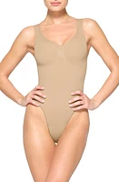 SKIMS Seamless Sculpt Scoop Neck Thong Bodysuit at Nordstrom,