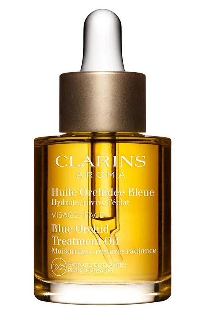 Clarins Blue Orchid Radiance & Hydrating Face Treatment Oil at Nordstrom