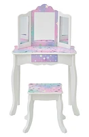 Teamson Kids Princess Gisele Star Sky Vanity & Stool Set in White/Lavender at Nordstrom