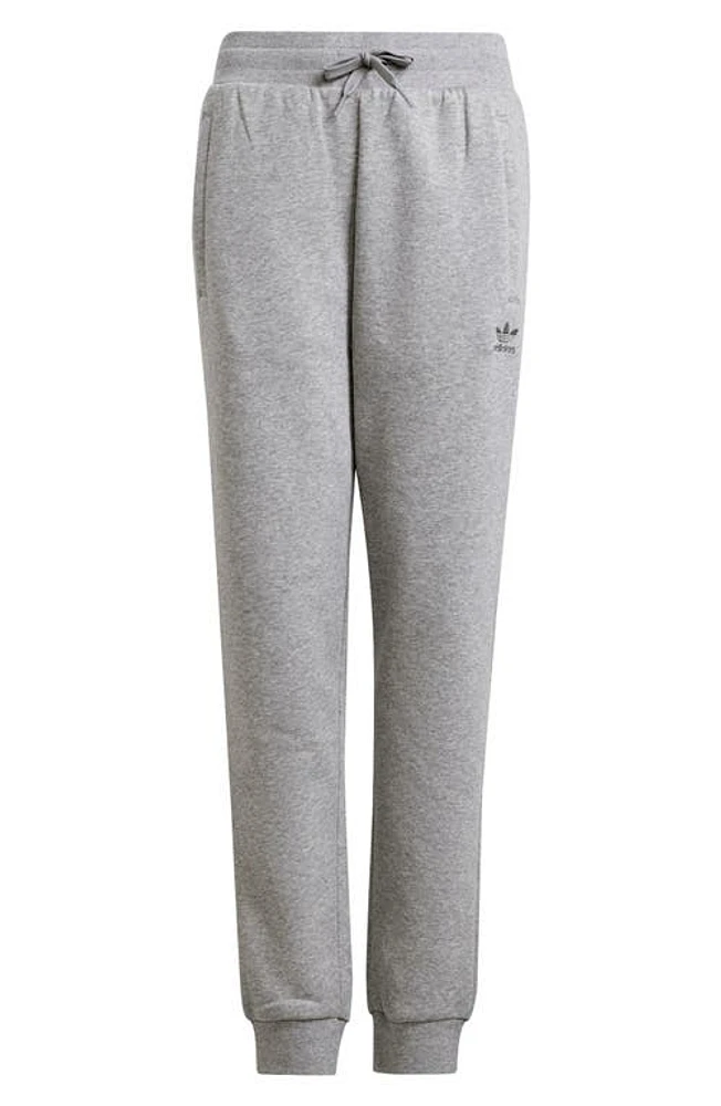 adidas Kids' Fleece Joggers Medium Grey Heather at