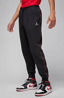 Nike Jordan Cotton Blend Fleece Joggers Black/Dune Red at Nordstrom,