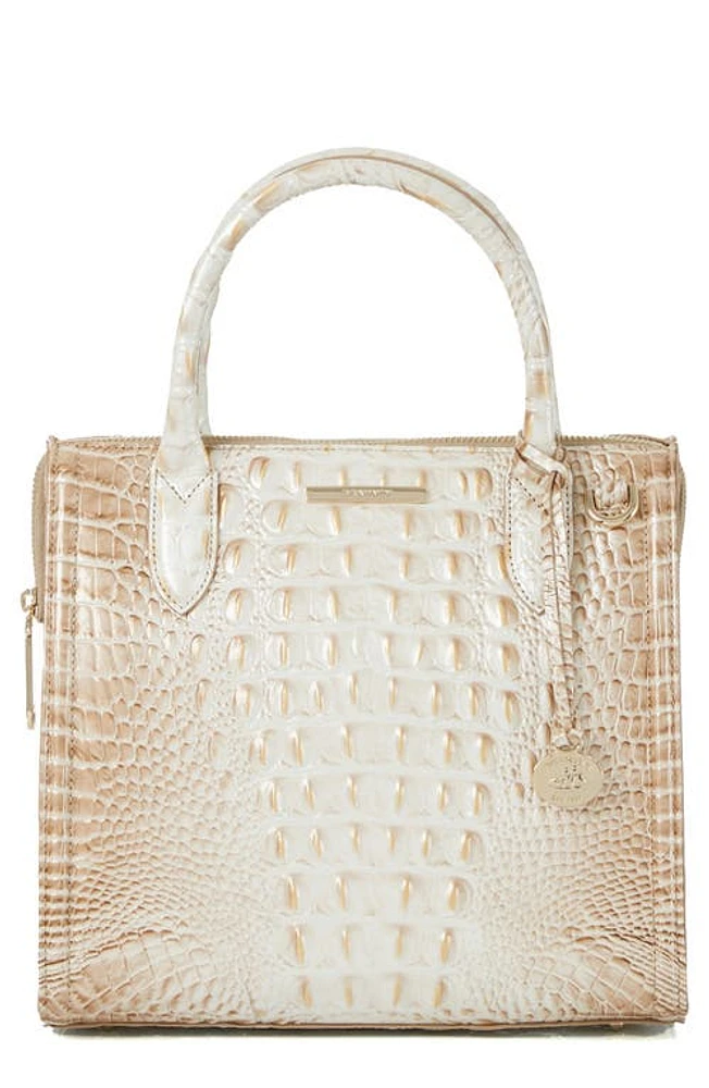 Brahmin Small Caroline Croc Embossed Leather Satchel in Contour at Nordstrom