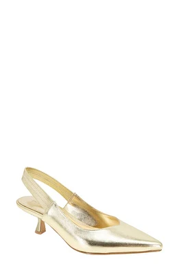 bcbg Kayla Pointed Toe Kitten Heel Pump Platino at Nordstrom,