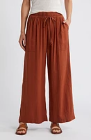 Treasure & Bond Utility Linen Blend Drawstring Pants at Nordstrom,