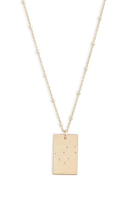 Set & Stones Zodiac Constellation Pendant Necklace in Gold - Gemini at Nordstrom, Size 20