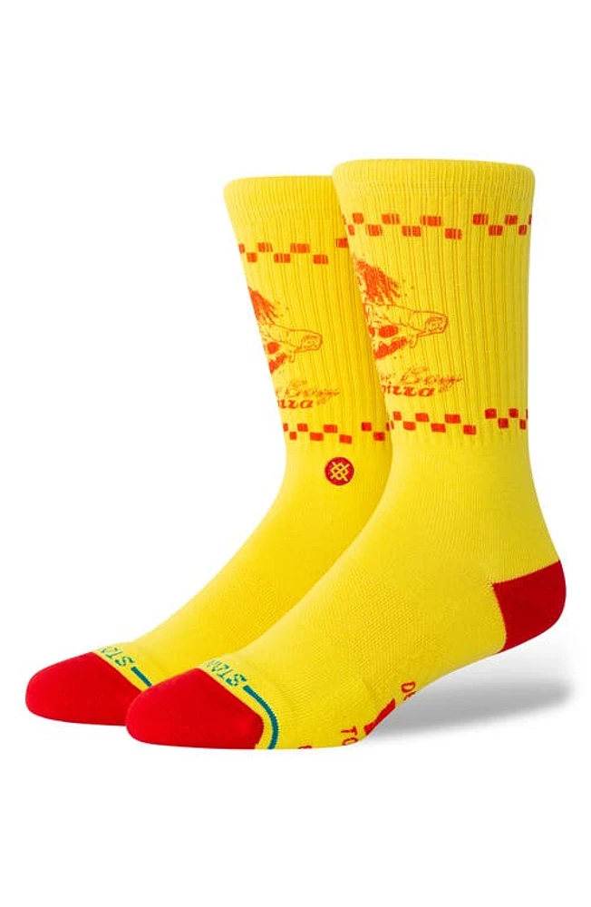 Stance x Stranger Things Surfer Boy Crew Socks Yellow at Nordstrom,