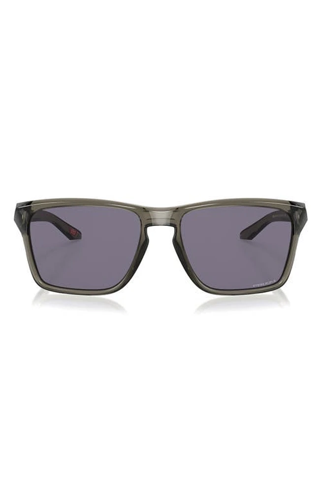 Oakley Sylas 57mm Prizm Rectangular Sunglasses in Grey Smoke at Nordstrom