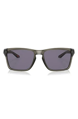 Oakley Sylas 57mm Prizm Rectangular Sunglasses in Grey Smoke at Nordstrom