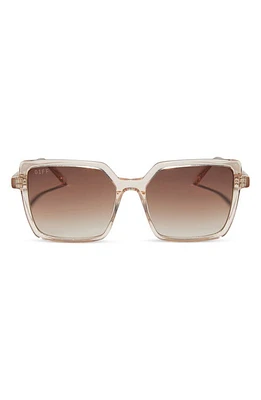 DIFF Esme 53mm Gradient Square Sunglasses in Vintage Rose Crystal at Nordstrom