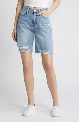 PTCL Distressed Denim Bermuda Shorts Indigo at Nordstrom,