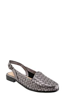 Trotters Lea Slingback Flat Pewter at Nordstrom,