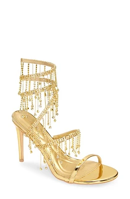 AZALEA WANG Elke Anke Wrap Sandal Gold at Nordstrom,