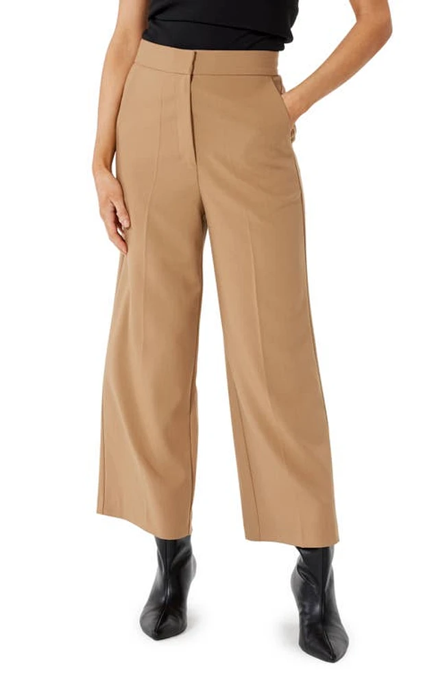 Sophie Rue Hylan Wide Leg Crop Pants Tan at Nordstrom,