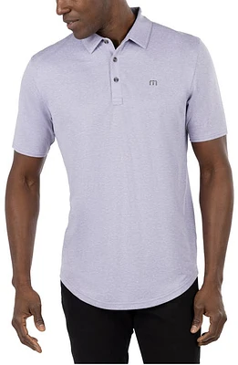 TravisMathew Seven Lakes Golf Polo in Heather Silver Bullet at Nordstrom, Size Xx-Large