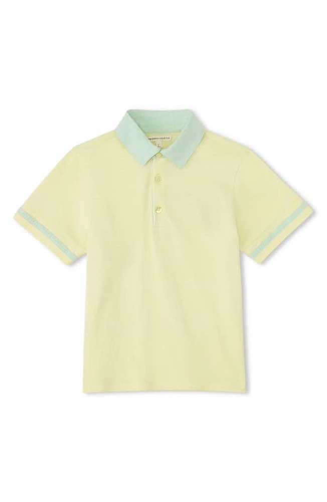 The Sunday Collective Kids' Play Organic Cotton Polo Light Yellow at Nordstrom,