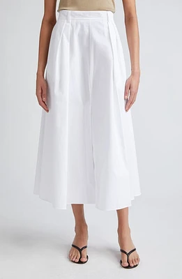 Róhe A-Line Cotton Poplin Skirt White at Nordstrom, Us