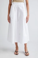 Róhe A-Line Cotton Poplin Skirt White at Nordstrom, Us