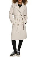 KARL LAGERFELD Double Breasted Water Repellent Trench Coat Sand at Nordstrom,