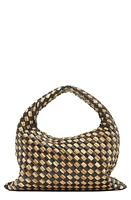 Bottega Veneta Small Hop Intrecciato Raffia & Leather Hobo Bag in Fondant/Natural at Nordstrom