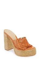 Paloma Barcelo Susana Platform Slide Sandal Orange at Nordstrom,