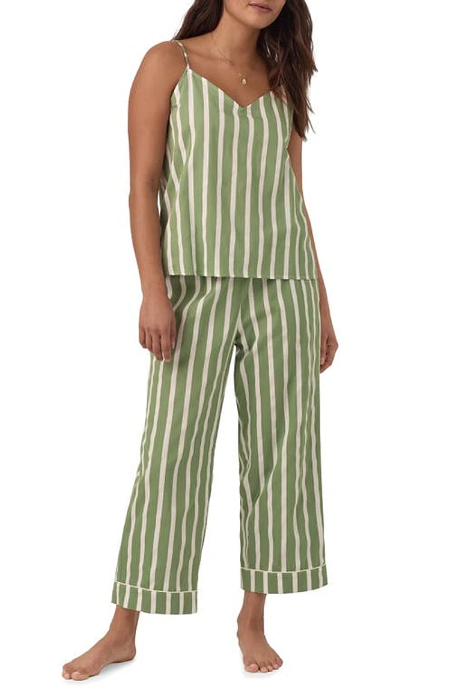 BedHead Pajamas Stripe Crop Organic Cotton North Shore at Nordstrom,