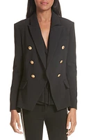 L'AGENCE Kenzie Double Breasted Blazer Black at Nordstrom,