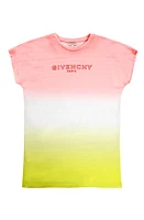 Givenchy Kids' Logo Dip Dye T-Shirt Dress in Pink at Nordstrom, Size 8Y