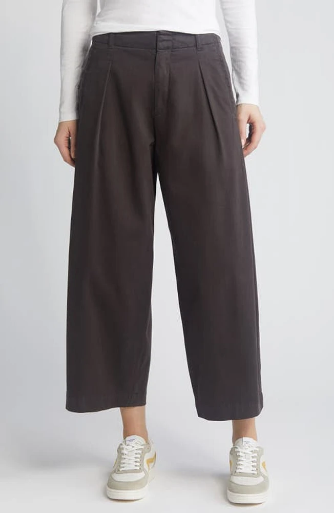 rag & bone Donovan Wide Leg Pants Washed Black at Nordstrom,