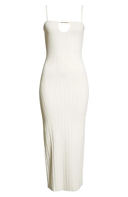 Jacquemus La Robe Sierra Bretelles Maxi Sweater Dress Off-White at Nordstrom, Us