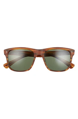 SALT. Elihu 57mm Polarized Sunglasses in Matte Woodgrain/G-15 at Nordstrom