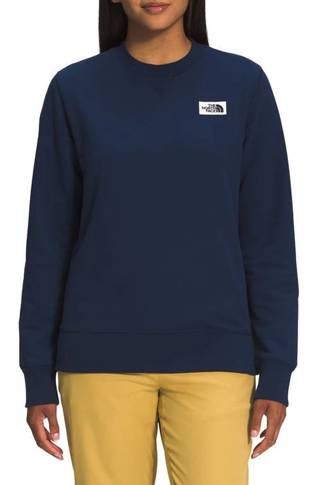 The North Face Heritage Patch Crewneck Sweatshirt in Summit Navy at Nordstrom, Size X-Small