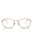 Ray-Ban 51mm Oval Optical Glasses in Gold Flash at Nordstrom