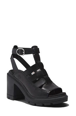 Timberland Allington Heights Platform Fisherman Sandal Black Full Grain at Nordstrom,