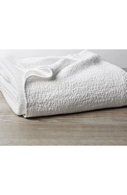 Coyuchi Cascade Matelassé Organic Cotton Blanket in Alpine White at Nordstrom