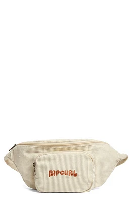 Rip Curl Corduroy Belt Bag in Off White at Nordstrom