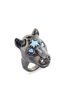 Collina Strada Baby Pony Ring in Glitter Grey at Nordstrom, Size 6