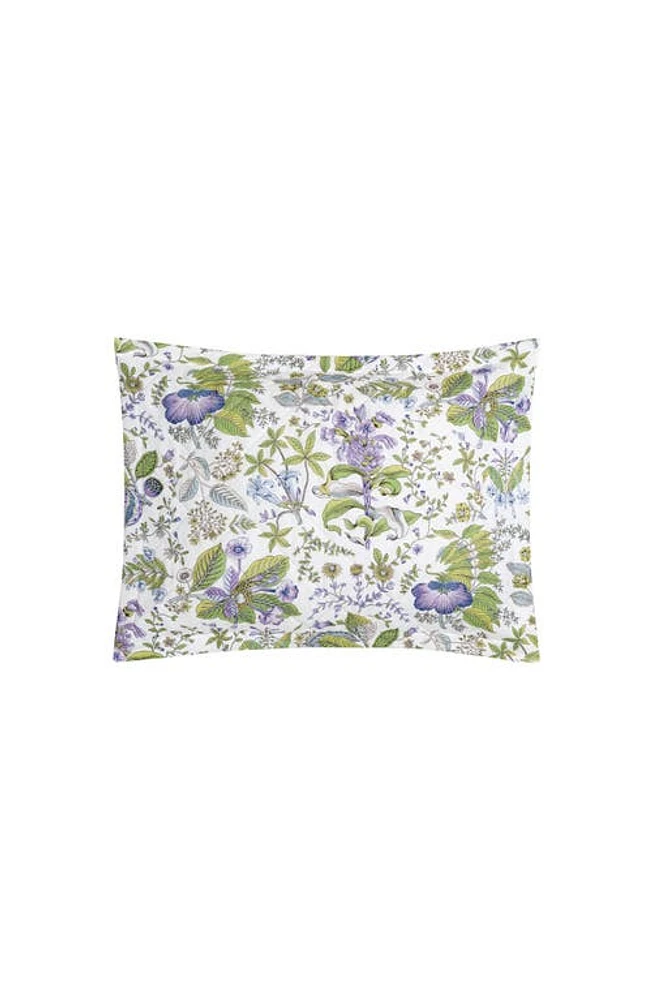 Matouk Pomegranate Quilted Linen Pillow Sham in Lilac at Nordstrom