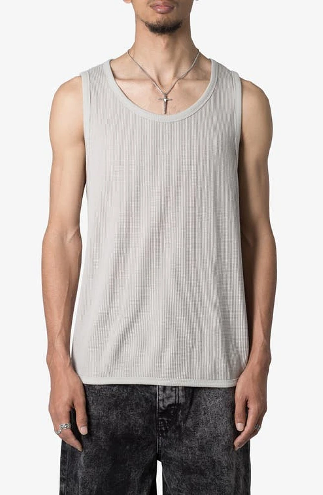 mnml Waffle Knit Tank Grey at Nordstrom,