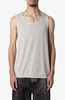 mnml Waffle Knit Tank Grey at Nordstrom,