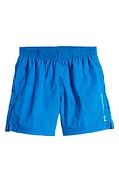 Under Armour Kids' Crinkle Solid Performance Athletic Shorts Photon Blue at Nordstrom