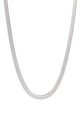 SHYMI Glamour Snake Chain Necklace in Silver at Nordstrom, Size 16