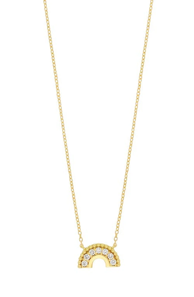 Bony Levy Diamond Rainbow Necklace in 18K Yellow Gold at Nordstrom