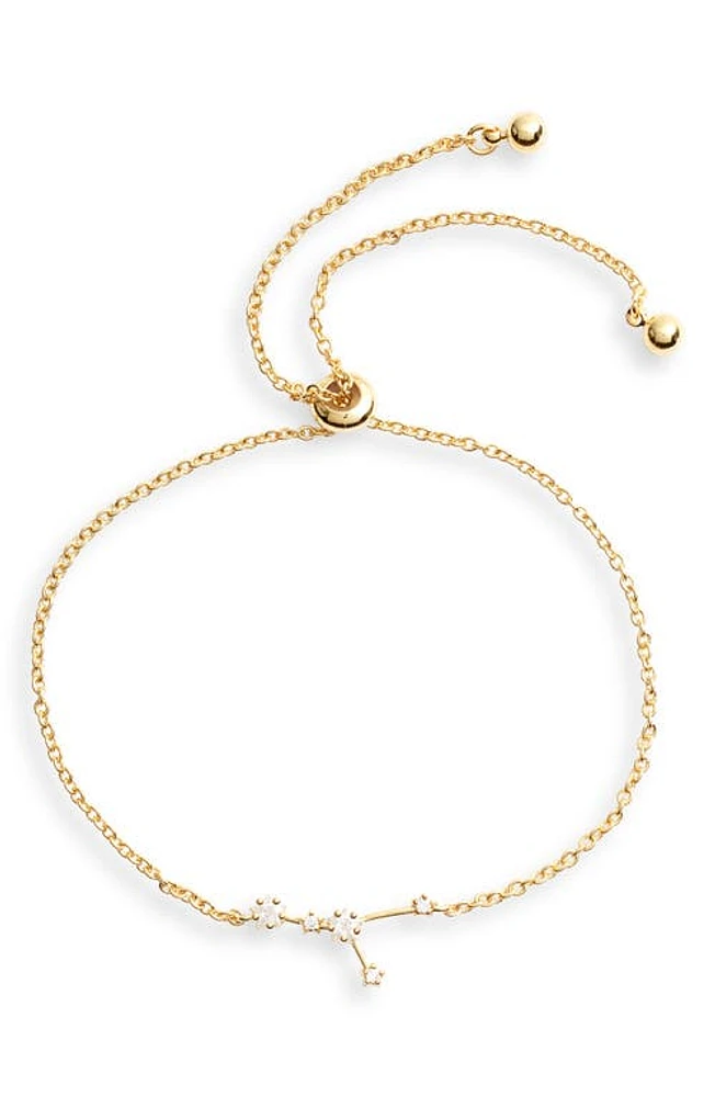 Sterling Forever Zodiac Bracelet in Gold Cancer at Nordstrom