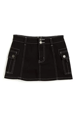 Tractr Kids' Cargo Skort Black at Nordstrom,