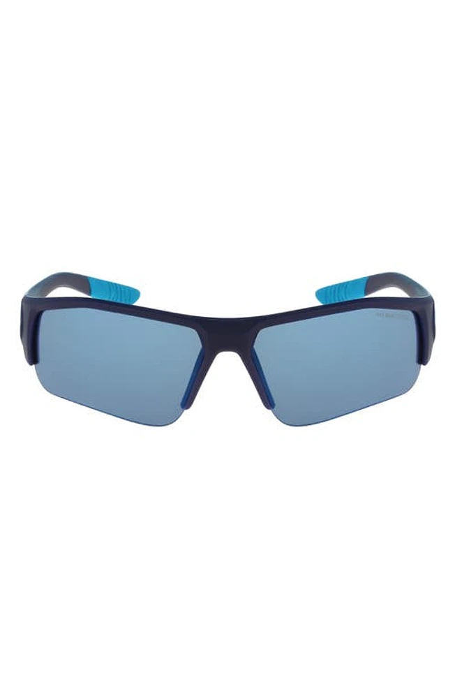 Nike Junior 68mm Skylon Ace XV Jr. Gradient Sport Sunglasses in Matte Midnight Navy Lagoon at Nordstrom