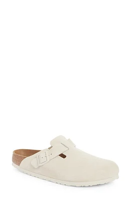 Birkenstock Boston Soft Footbed Clog Antique White at Nordstrom,